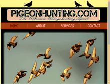 Tablet Screenshot of pigeonhunting.com